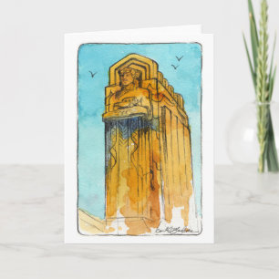 Carte de vœux pliée Guardian of Traffic