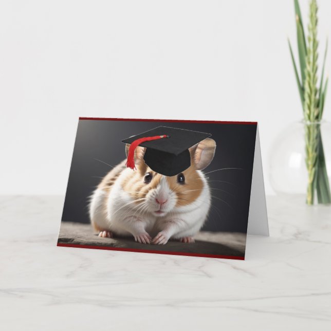 Carte de voeux pliée Hamster (Devant)