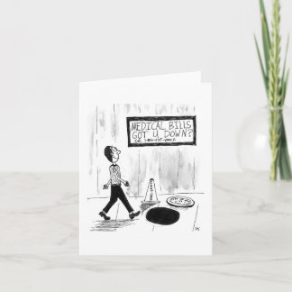 Carte de vœux pliée (intérieur vierge)