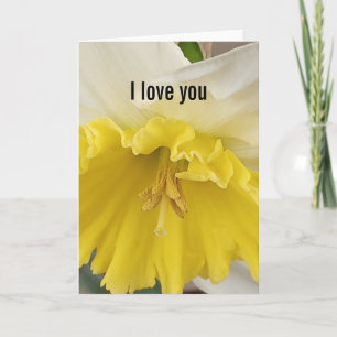 Carte de vœux pliée 'Je t'aime'