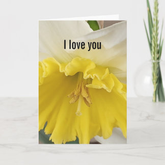 Carte de vœux pliée 'Je t'aime'