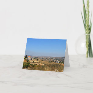 Carte de voeux pliée - Liban