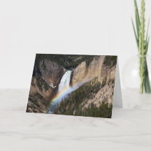 Carte de voeux pliée Lower Falls