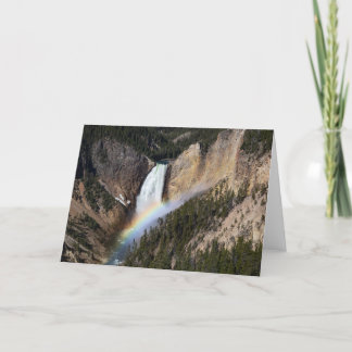Carte de voeux pliée Lower Falls