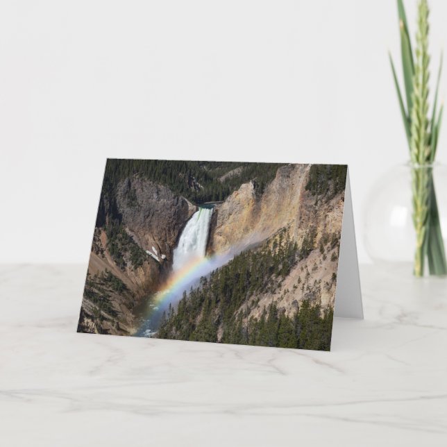 Carte de voeux pliée Lower Falls (Devant)