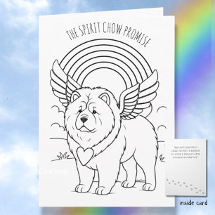 CARTE DE VŒUX PLIÉE MÉMORIALE SPIRIT CHOW PROMISE