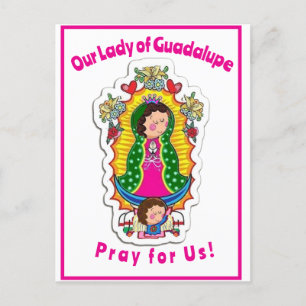 Carte de voeux pliée Notre-Dame de Guadalupe