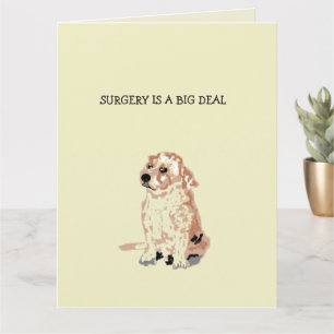 Carte de voeux pliée Obtenez bien Chirurgie
