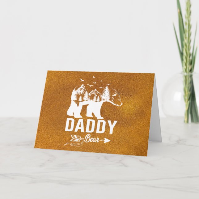 Carte de voeux pliée papa Bear (Devant)