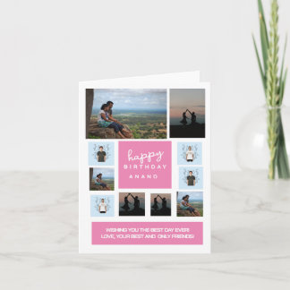 Carte de vœux pliée personnalisée