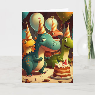 Carte de voeux pliée pour la fête d'anniversaire d