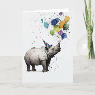 Carte de voeux pliée pour la fête d'anniversaire d