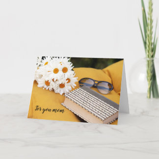 Carte de voeux pliée pour la fête des mères