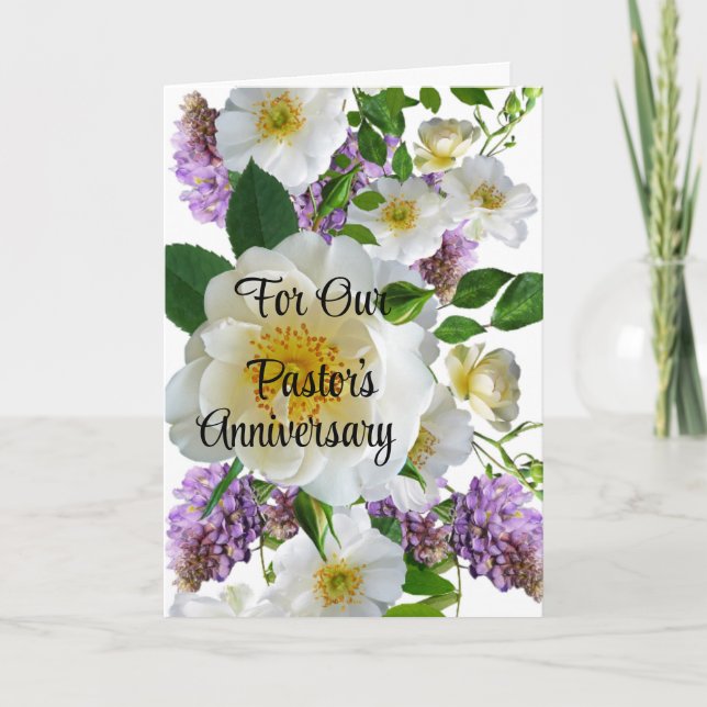 Carte de voeux pliée pour l'anniversaire de notre  (Devant)