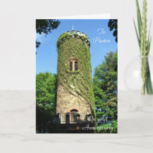 Carte de vœux pliée pour l'anniversaire du pasteur