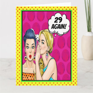 Carte de voeux pliée pour l'anniversaire - Voir to