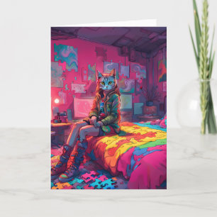 Carte de voeux pliée pour l'autisme