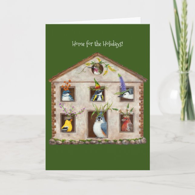Carte de vœux pliée pour les fêtes (Devant)