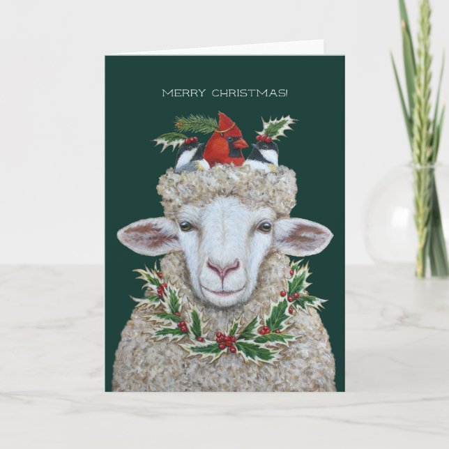 Carte de voeux pliée pour Noël Parade (Devant)