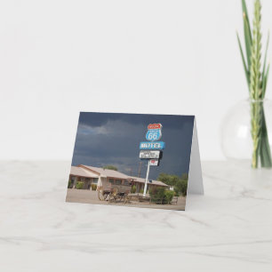 Carte de voeux pliée - Route 66, Californie