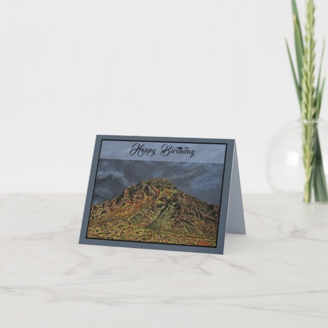 Carte de vœux pliée Southwest Desert Mountain (Devant)