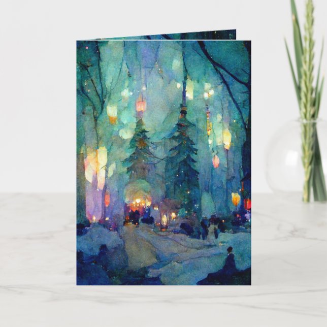 Carte de vœux pliée standard 13 x 18 cm (Devant)