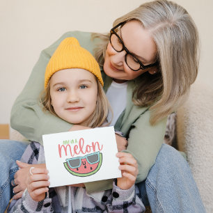 Carte de voeux pliée Un Dans Un Melon