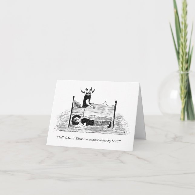 Carte de voeux pliée (vide à l'intérieur) (Devant)