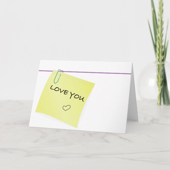 Carte de voeux pliée - Vous aimez (Devant)