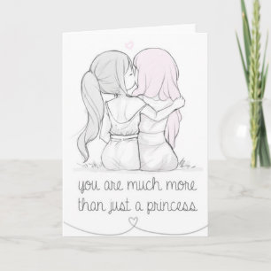 Carte de voeux - plus qu'une simple princesse