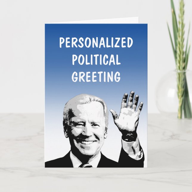Carte de voeux politique personnalisée (Devant)