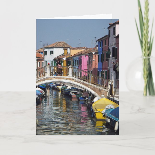 Carte de voeux : Pont Burano (Devant)