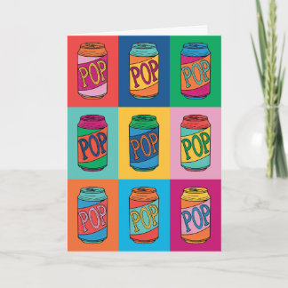 Carte de voeux Pop Art Fête des pères