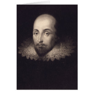 Carte de voeux "Portrait de Shakespeare"