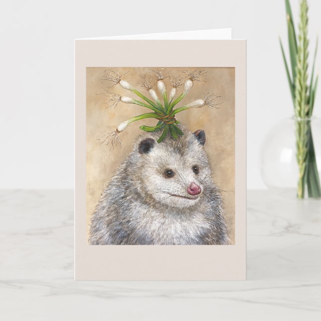 Carte de voeux Possum Party (Devant)
