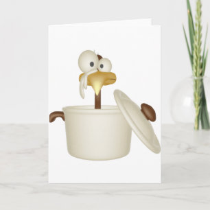 Carte de voeux Poulet en Soupe