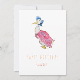 Carte de voeux pour anniversaire de Duck Happy
