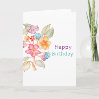 Carte de voeux pour aquarelle de joyeux