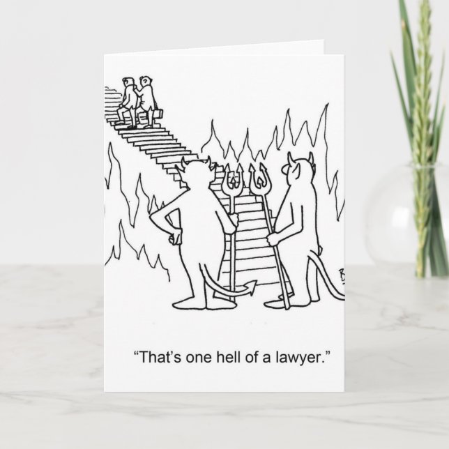 Carte de voeux pour avocat amusant (Devant)