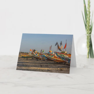 Carte de voeux pour bateaux de pêche