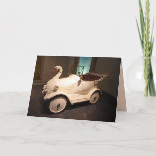 carte de voeux pour bébé cygne
