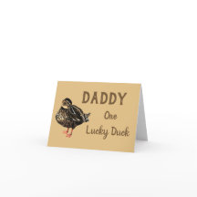 Carte de voeux pour canard