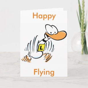 Carte de voeux pour canard d'aviation