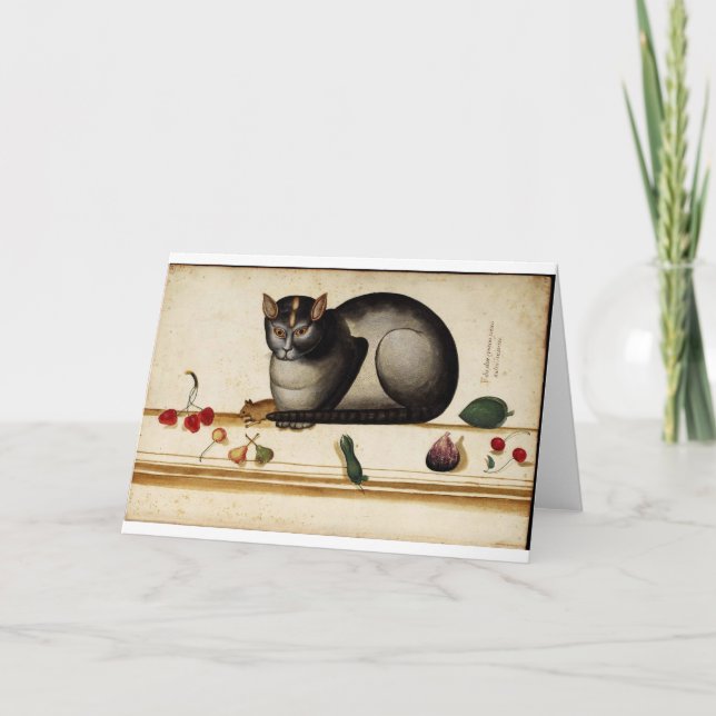 Carte de voeux pour chat italien (Devant)