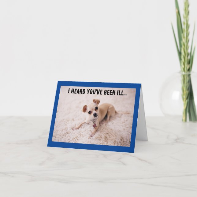 Carte de voeux pour chien mignon (Devant)