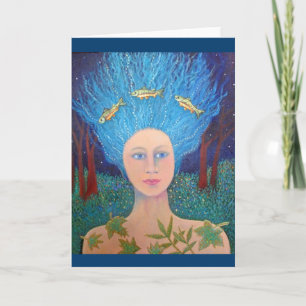 Carte de voeux pour FEMME FOREST