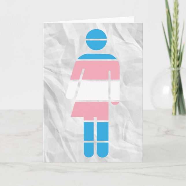 Carte de voeux pour femme transgenre (Devant)