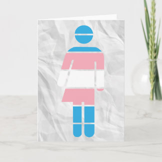 Carte de voeux pour femme transgenre