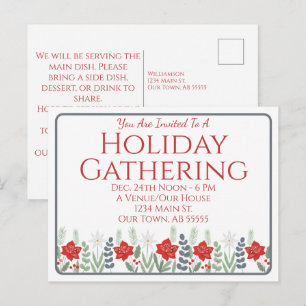 Carte de vœux pour fête de Noël et réunion de vaca
