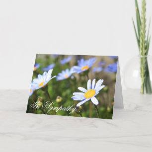 Carte de voeux pour fleur Margurite en Sympathy Bl